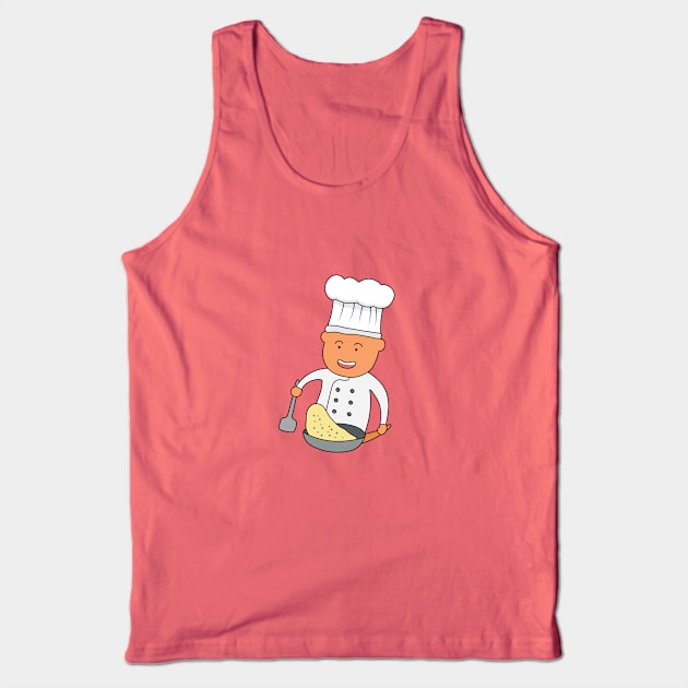 chef cooking and flipping fried rice Tank Top by wordspotrayal